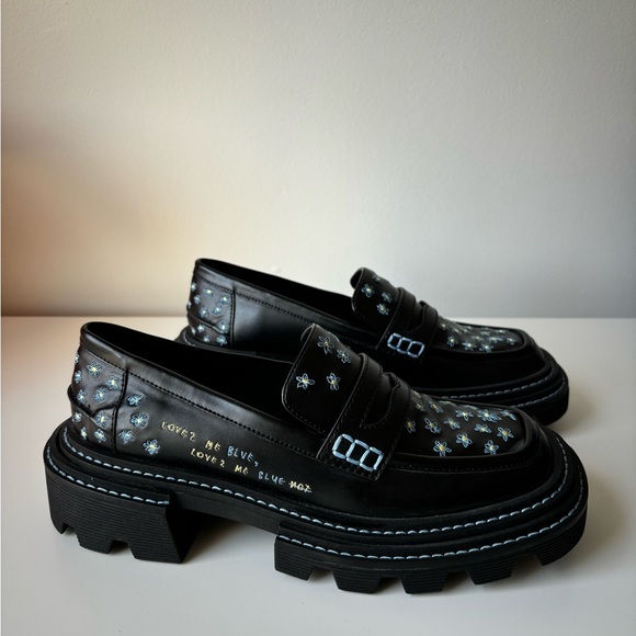 Charles & Keith X Coco Capitán flower loafers (size 7) - Picture 2 of 2